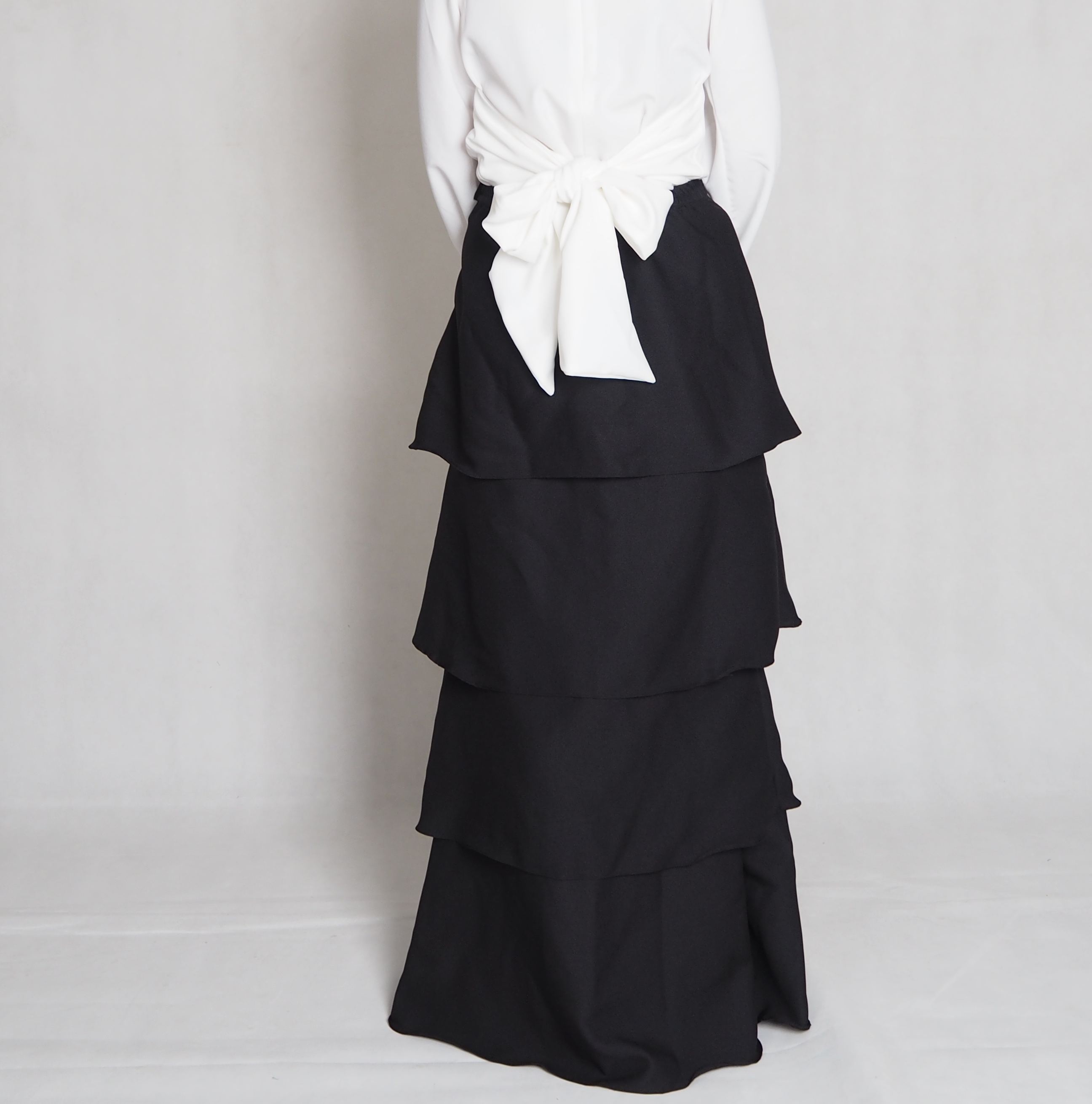 SW4869 Stylish Skirt (Plus Size) Black
