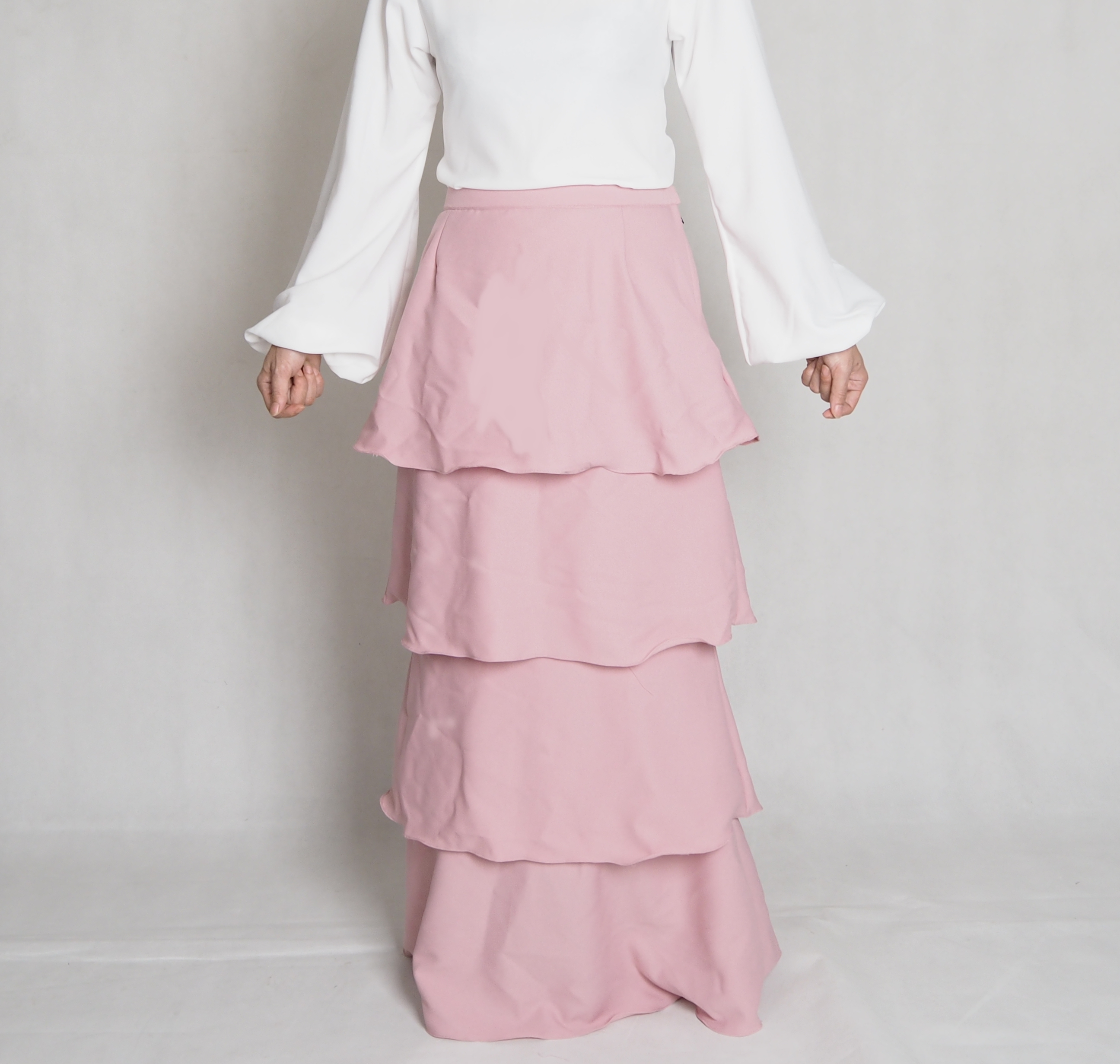 SW4869 Stylish Skirt (Plus Size) Pink