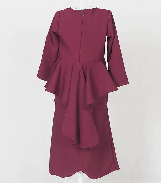SW4871 Baju Kurung Kids Maroon