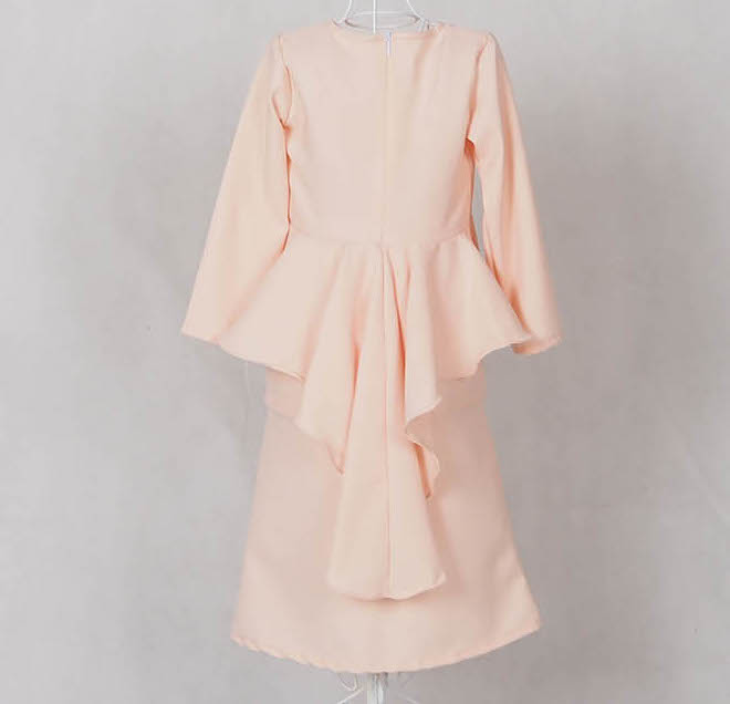 SW4871 Baju Kurung Kids Peach