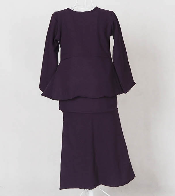 SW4871 Baju Kurung Kids Purple