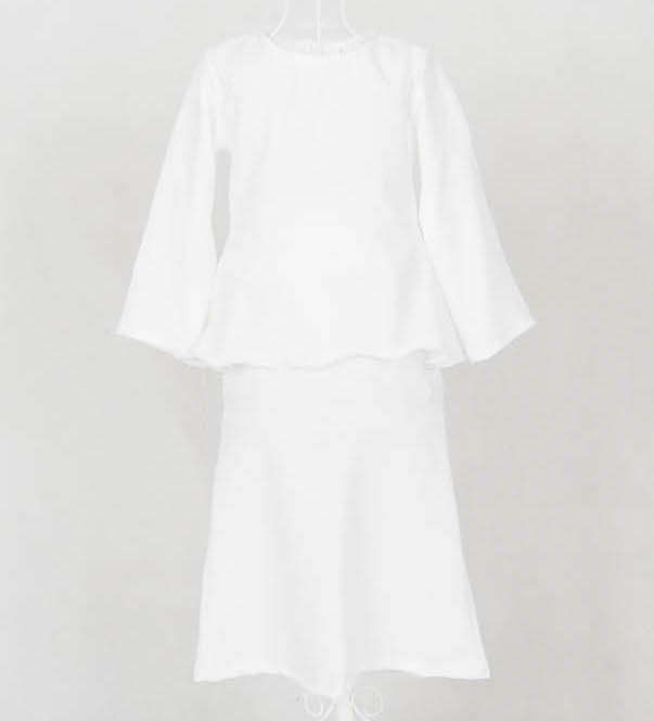 SW4871 Baju Kurung Kids White