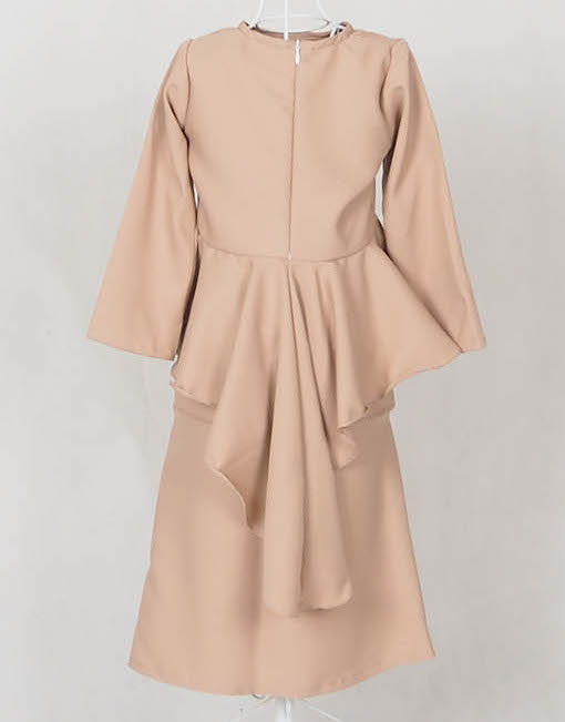 SW4872 Baju Kurung Kids Dark Brown