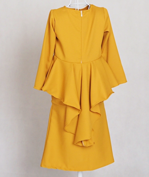 SW4872 Baju Kurung Kids Mustard