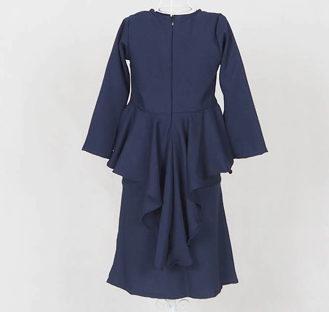 SW4872 Baju Kurung Kids Navy
