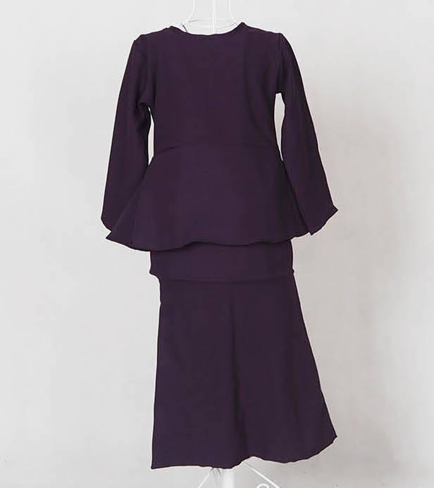 SW4872 Baju Kurung Kids Purple