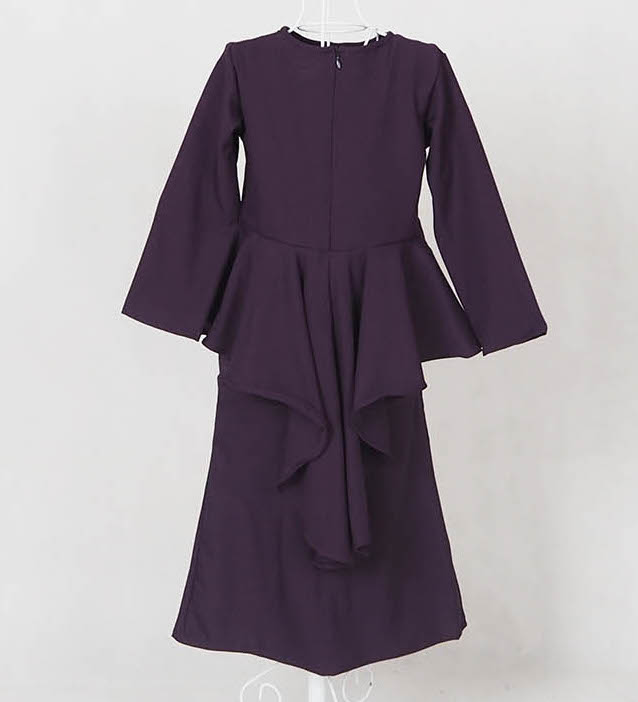 SW4872 Baju Kurung Kids Purple