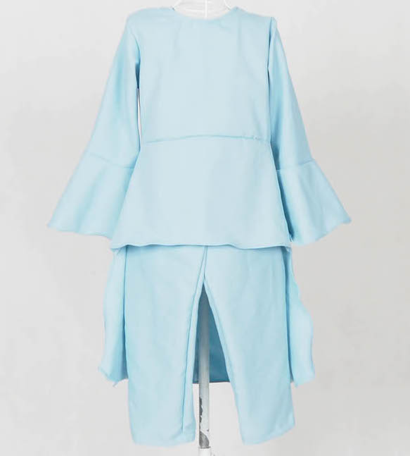 SW4876 Blouse & Pant Kids Light Blue