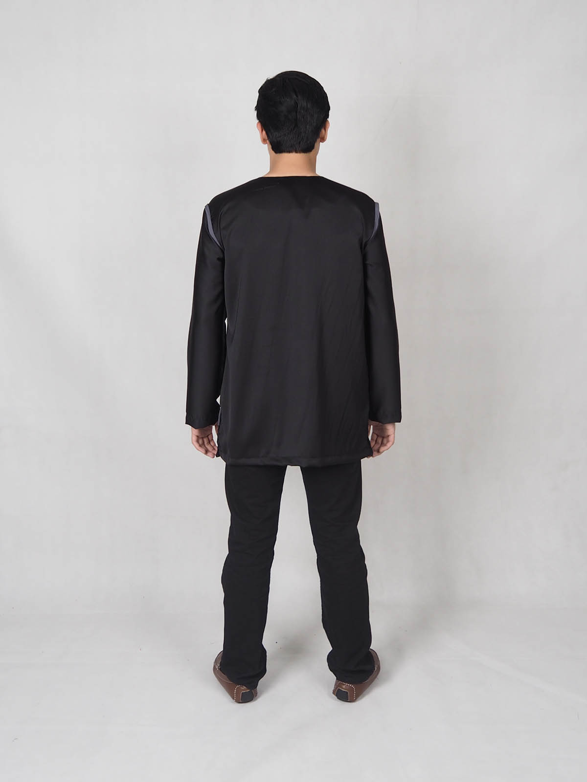 SW4878 Trendy Men Kurta Black