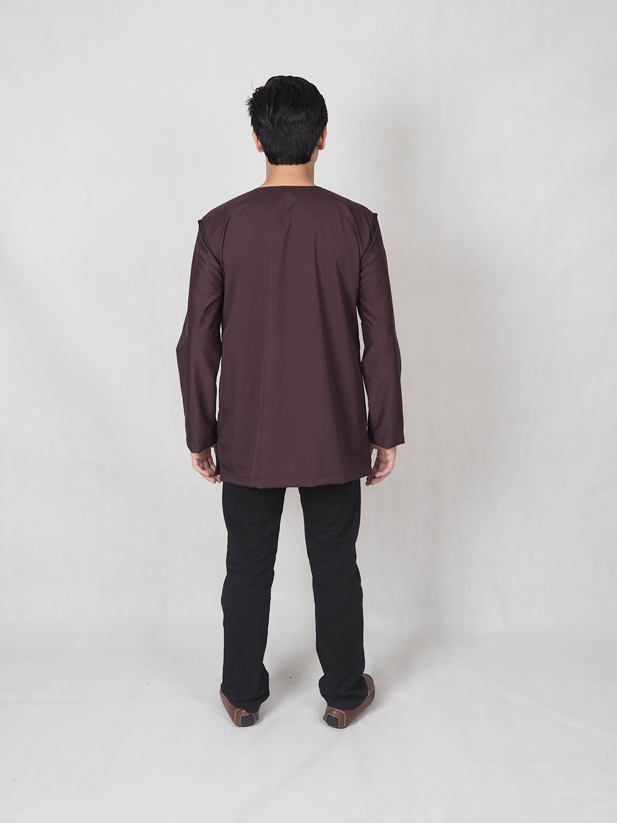 SW4878 Trendy Men Kurta Dark Brown