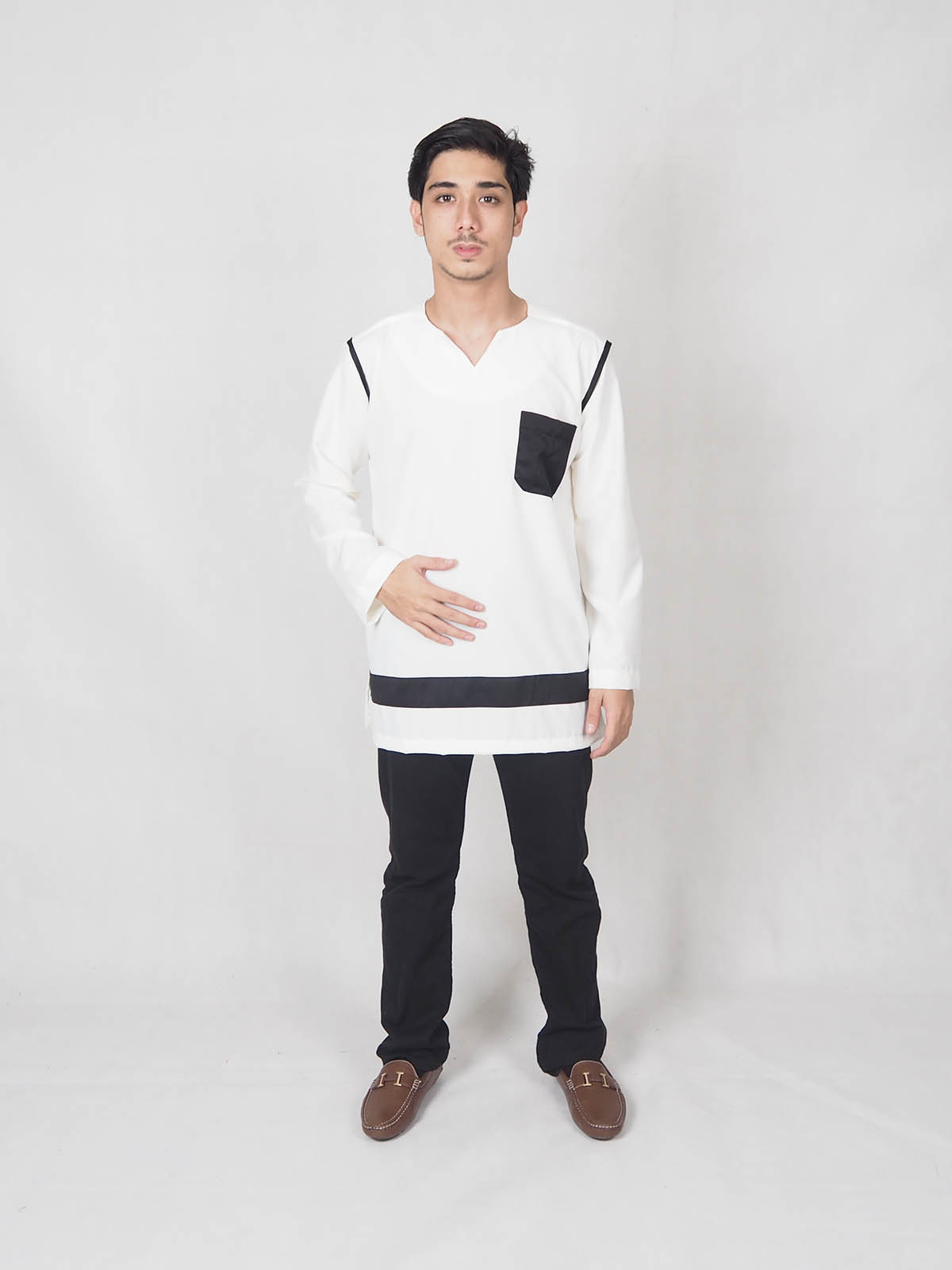 SW4878 Trendy Men Kurta White