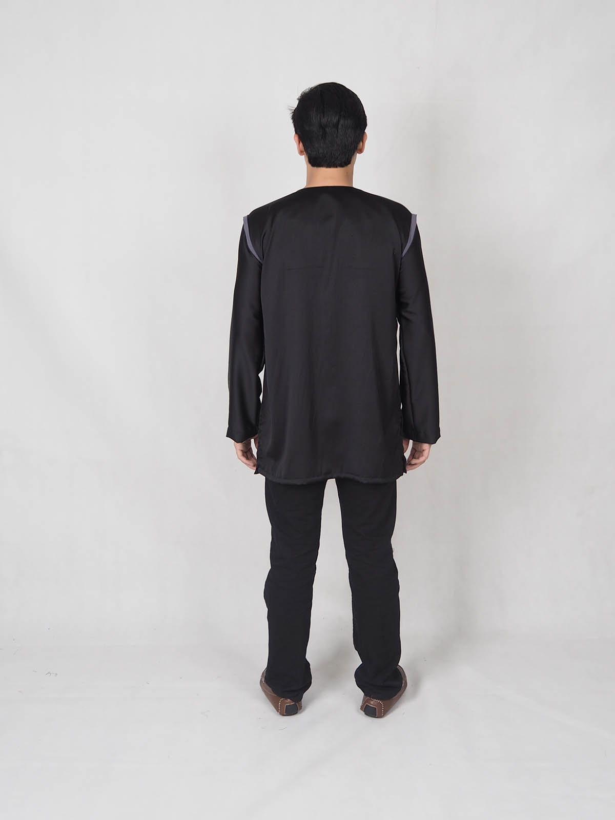 SW4881 Men Kurta (Plus Size) Black