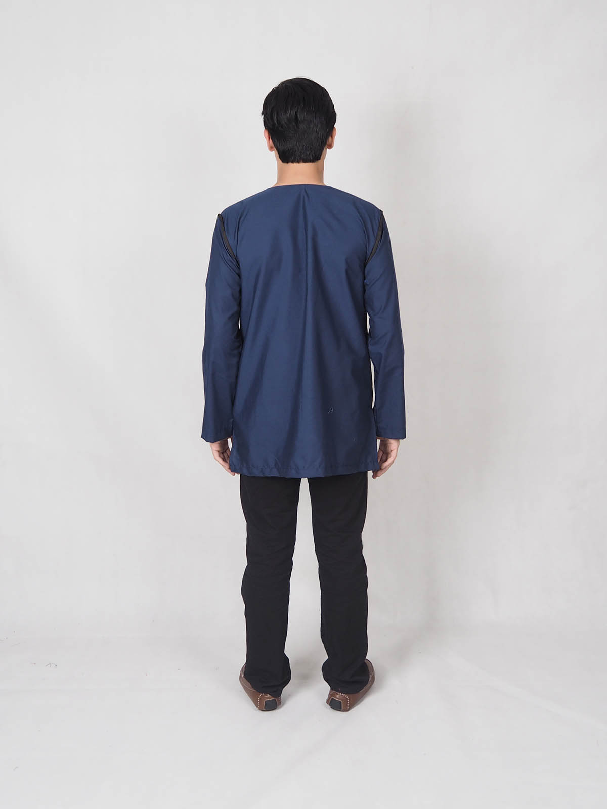 SW4883 Men Kurta (Plus Size) Navy