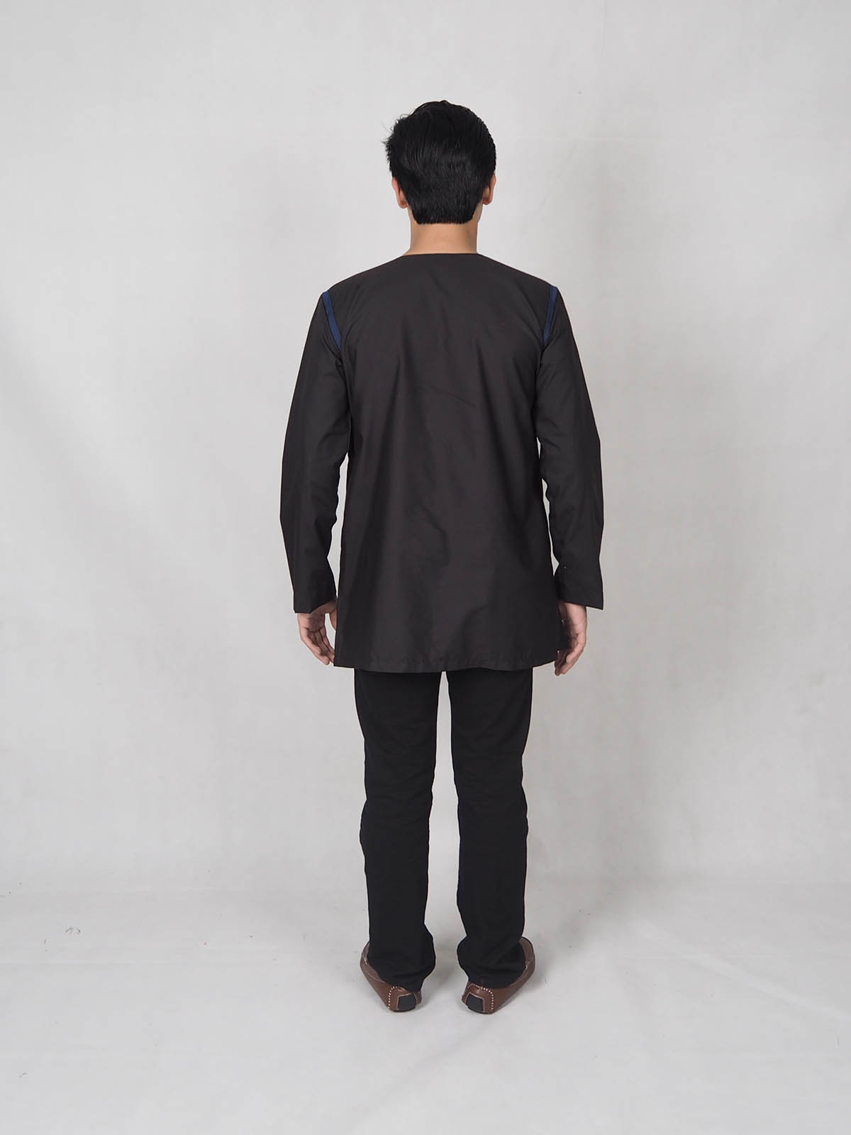 SW4884 Men Kurta (Plus Size) Black
