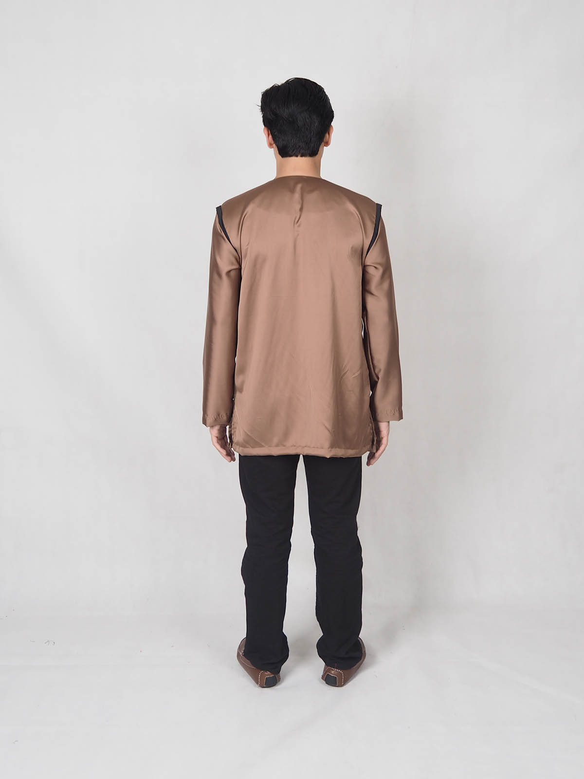 SW4884 Men Kurta (Plus Size) Brown