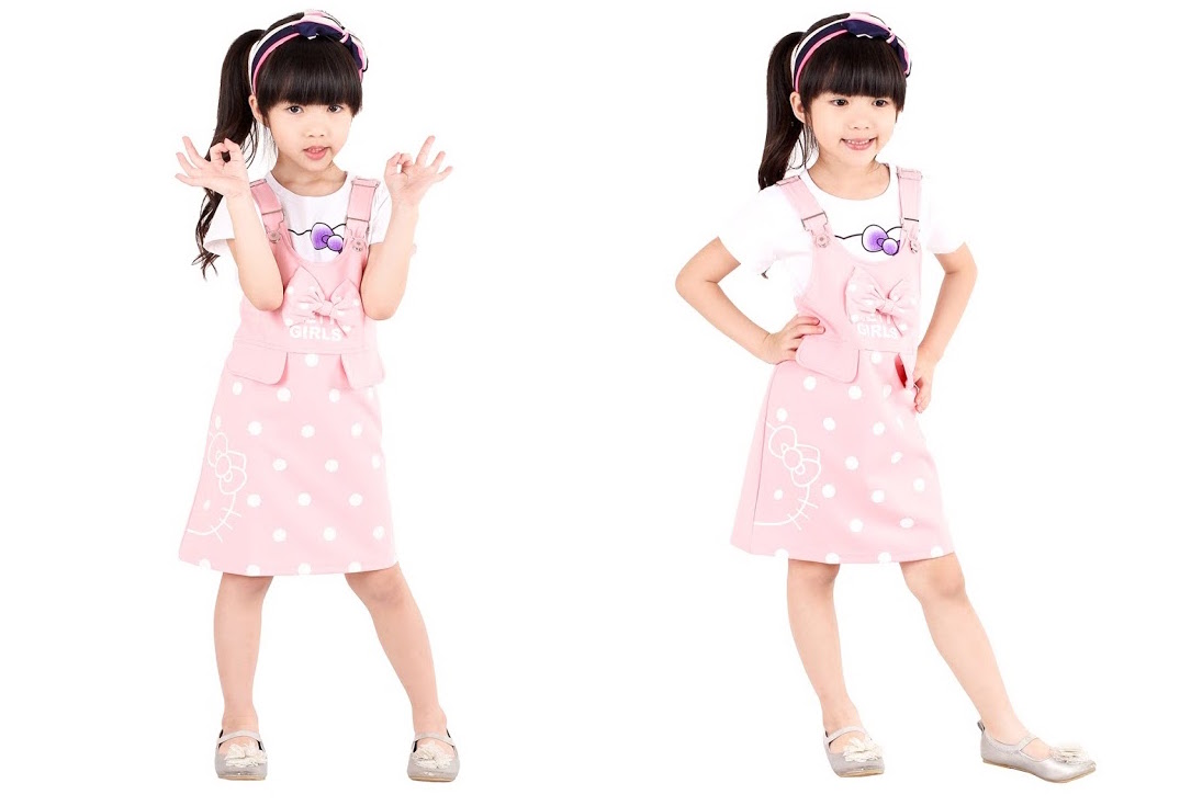 QA-372 Cute Two-Pieces Dress Pink