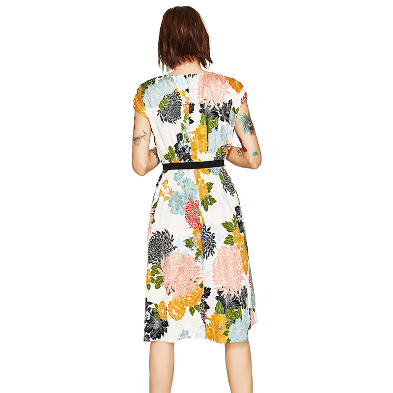 BM70357 Pretty Floral Dress As Picture
