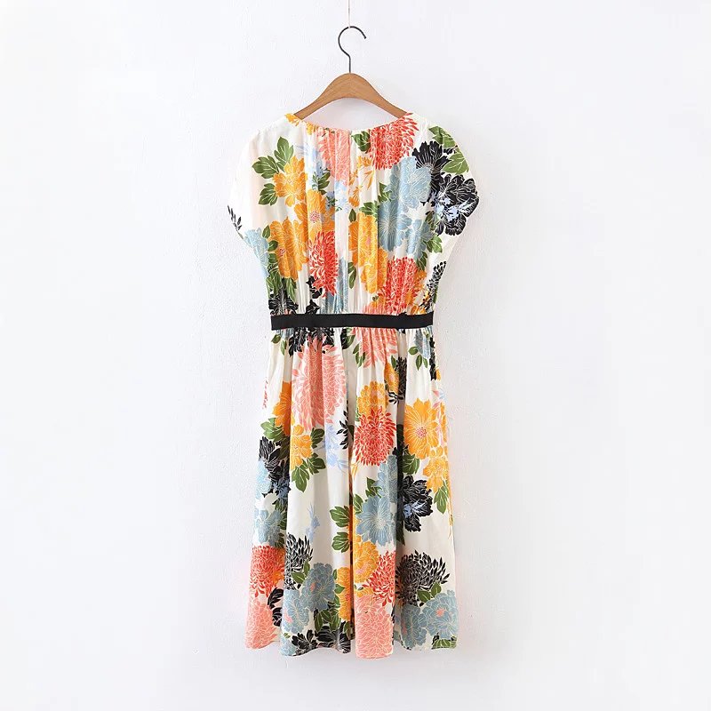 BM70357 Pretty Floral Dress As Picture
