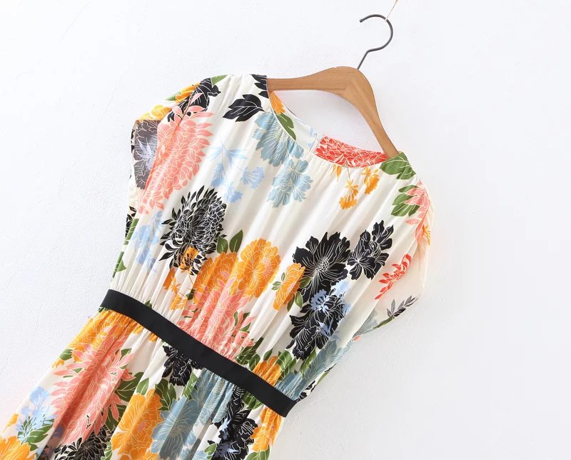 BM70357 Pretty Floral Dress As Picture