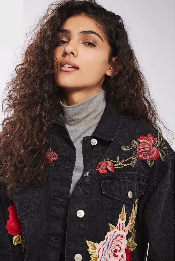 BM70362 Stylish Denim Jacket Black