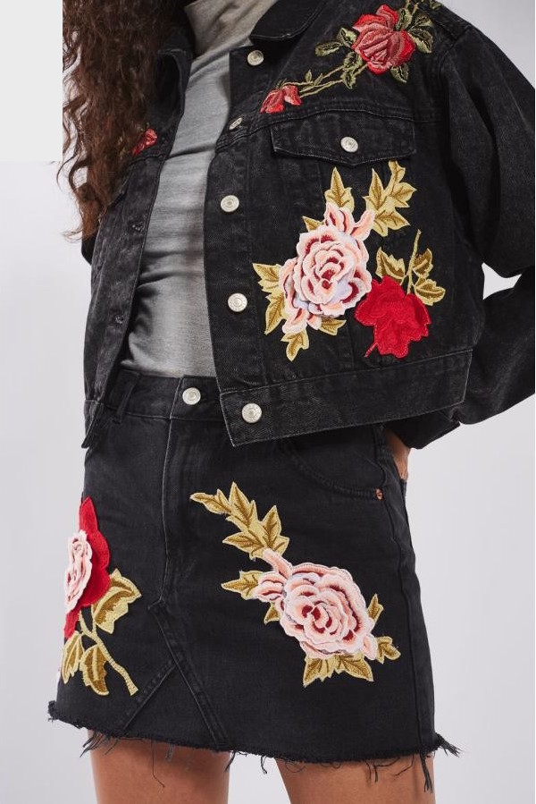BM70362 Stylish Denim Jacket Black