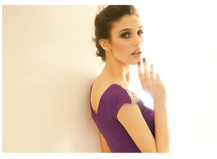 BM70364 Elegant Dress Purple