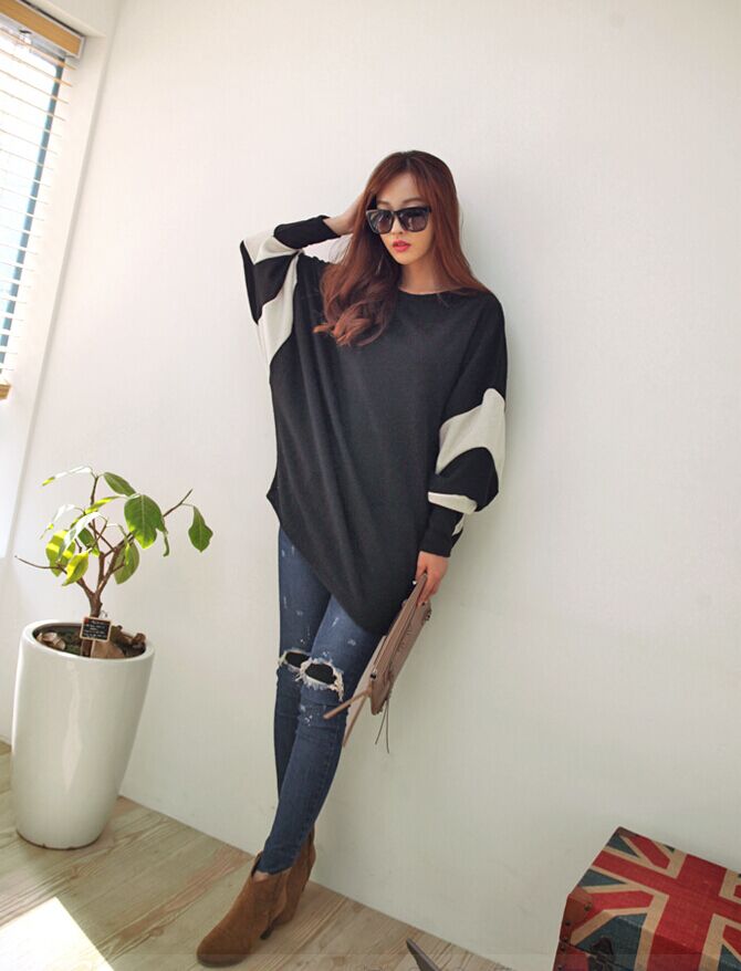 BM70370 Stylish Loose Top Black