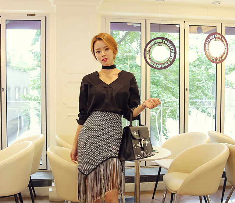 BM70372 Trendy Top Black