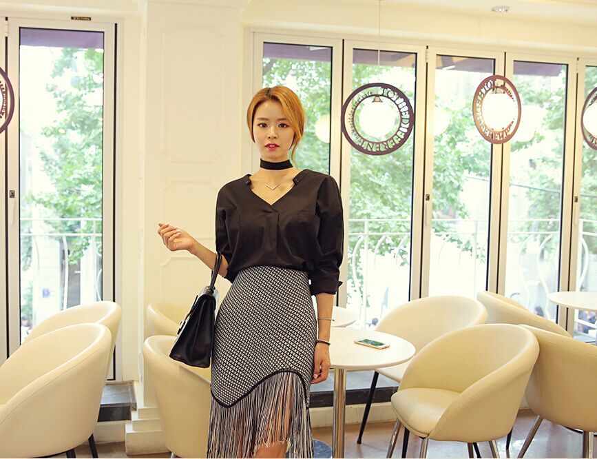 BM70372 Trendy Top Black