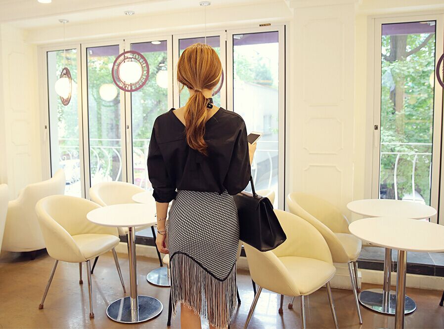 BM70372 Trendy Top Black