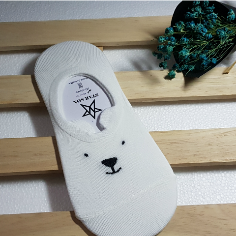 SJNMF08A - Fake Socks (White)