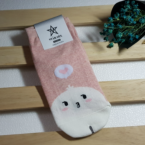 SJNMS11B - Ankle Socks (Mochi Pink)