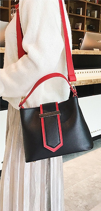 KW80266 Cute Cat Ear Tote Bag Black