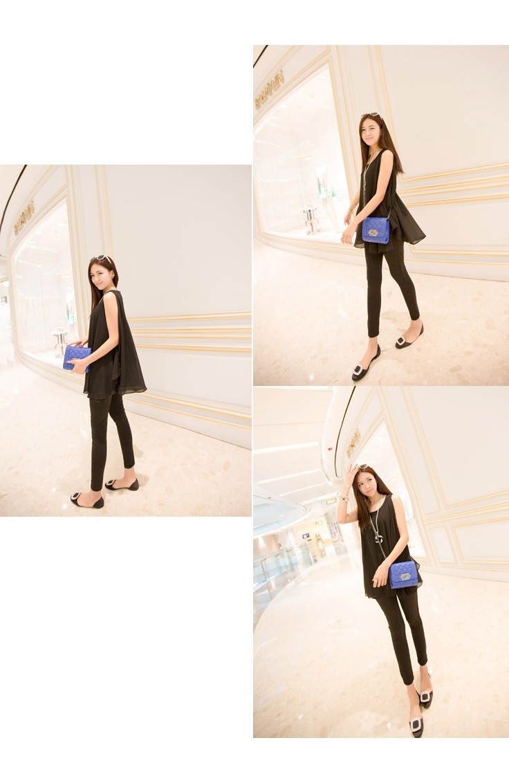 BM70374 Fashion Loose Blouse Black