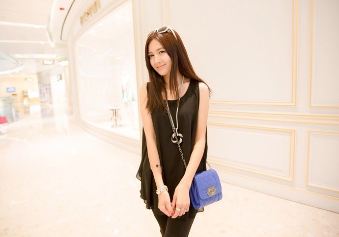 BM70374 Fashion Loose Blouse Black