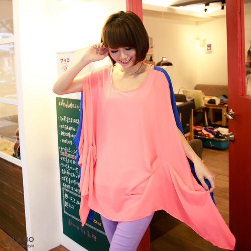 BM70376 Lovely Loose Top Pink