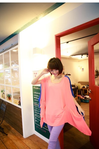 BM70376 Lovely Loose Top Pink
