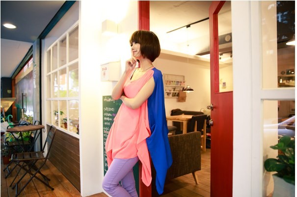 BM70376 Lovely Loose Top Pink