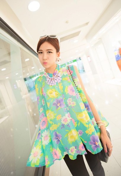 BM70377 Pretty Blouse Floral