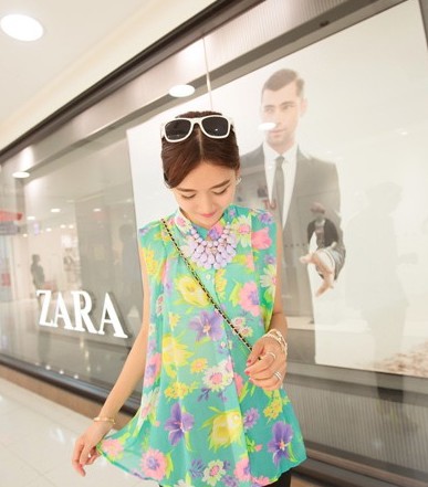 BM70377 Pretty Blouse Floral