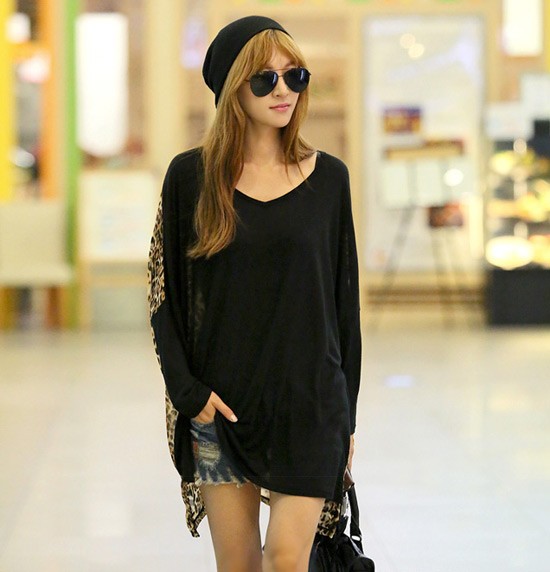 BM70379 Charming Loose Top Black