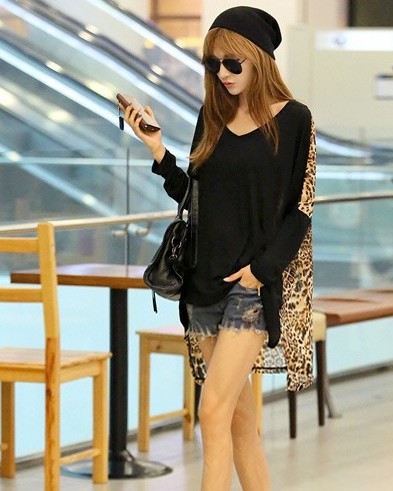 BM70379 Charming Loose Top Black