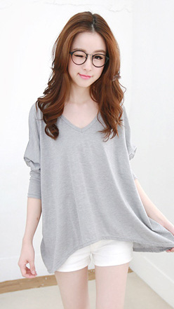 BM70386 Trendy Blouse Grey