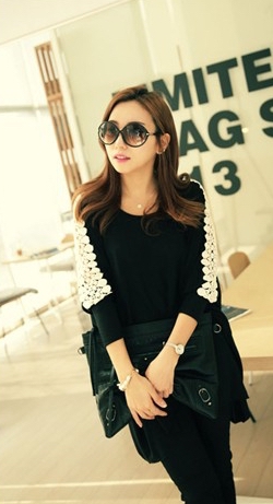 BM70838 Stylish Blouse Black
