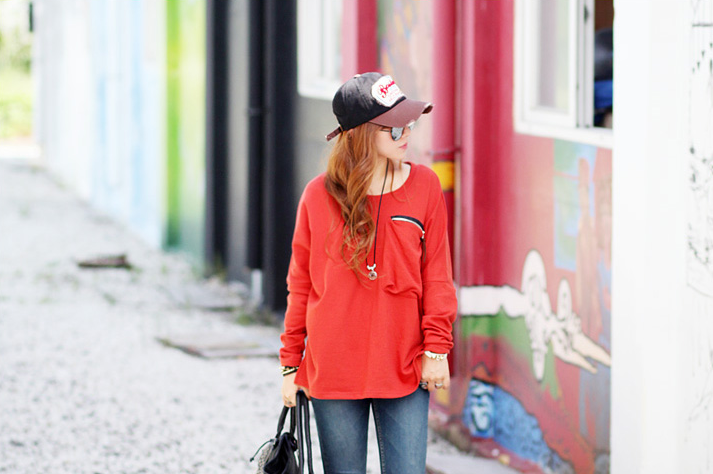BM70840 Casual Blouse Orange