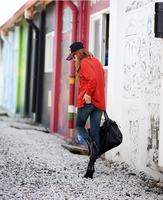 BM70840 Casual Blouse Orange