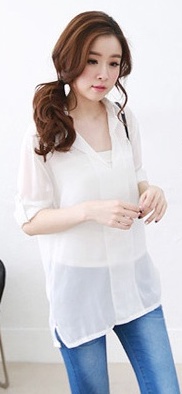 BM70842 Charming Blouse White