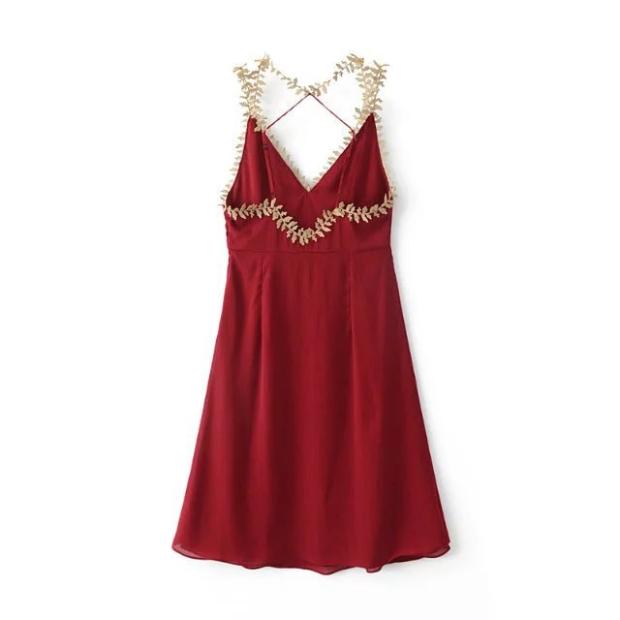 BM70851 Sexy Dress Maroon