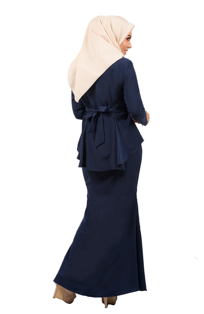 JW5025 Kebaya Set Navy Blue