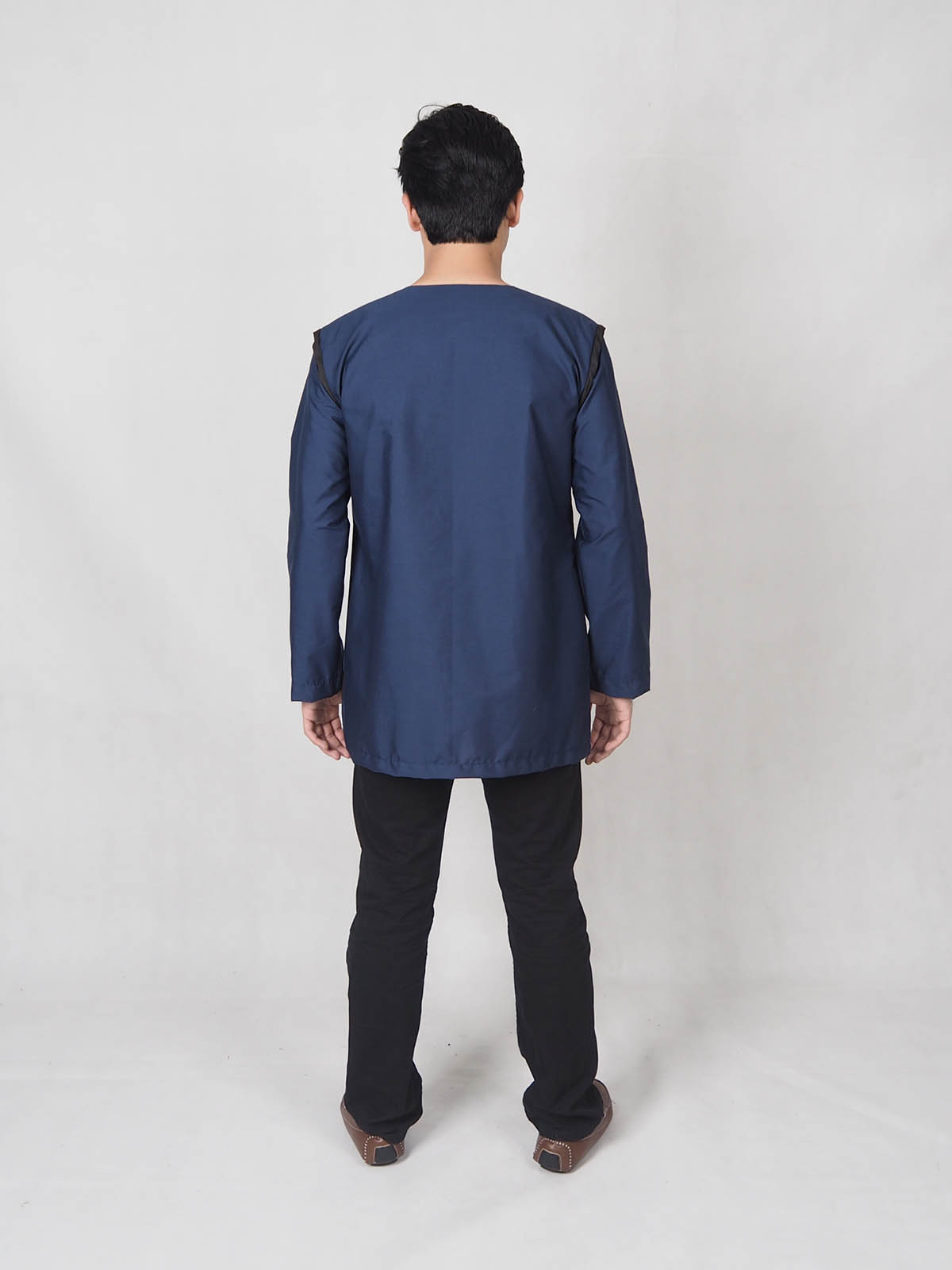 SW4885 Men Kurta (Plus Size) Navy